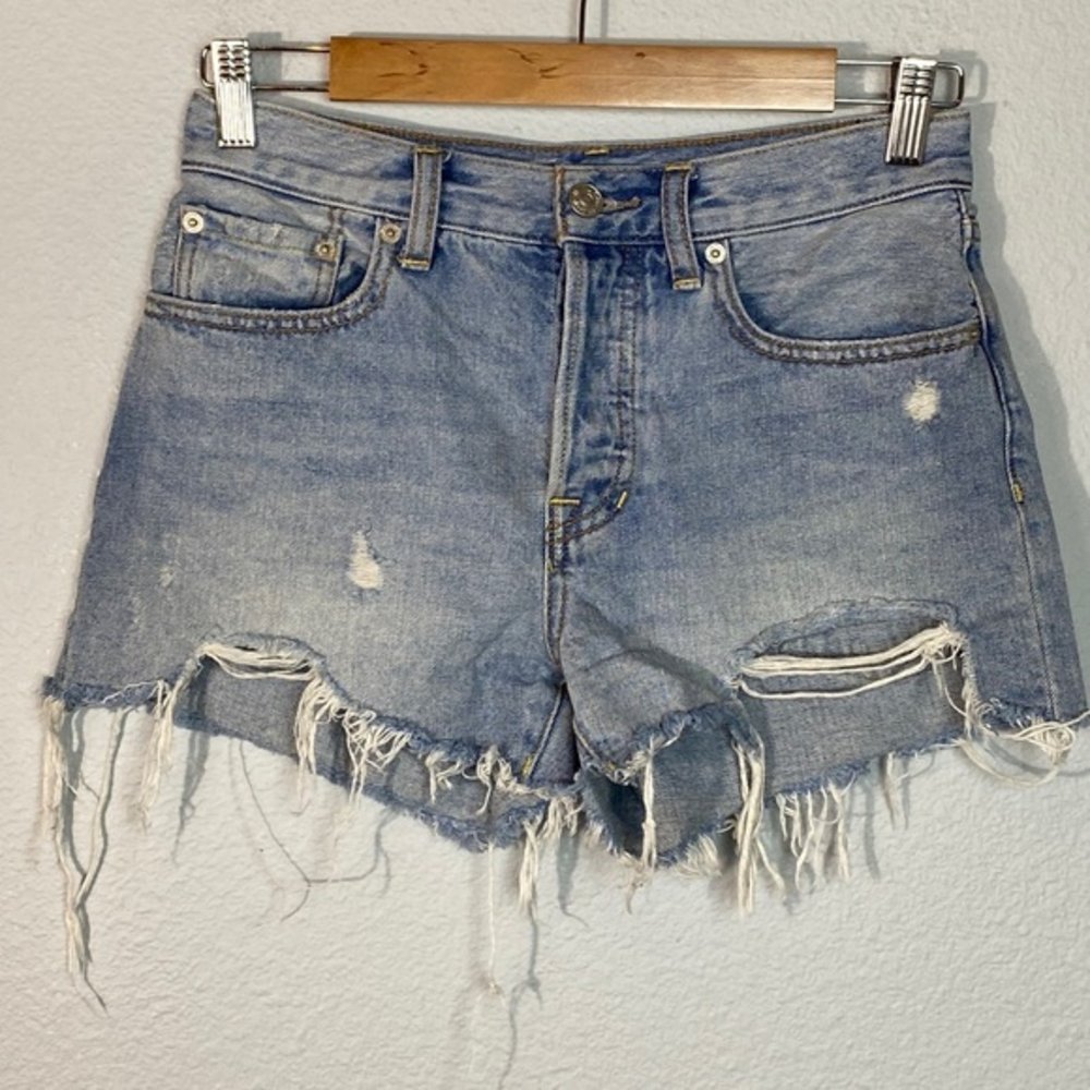 We the Free Distressed Denim Shorts
